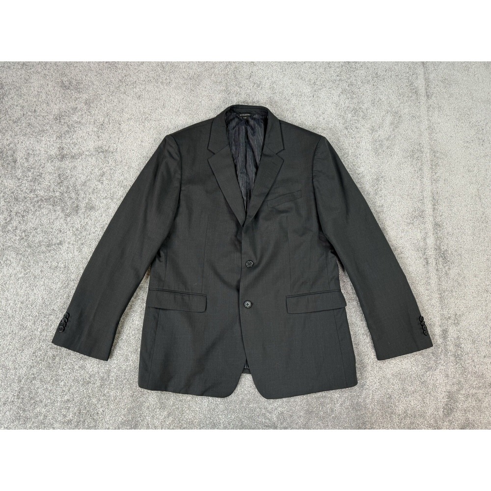 Banana Republic Suit Jacket 44 R Gray Wool Designer Luxury Standard Fit Sport